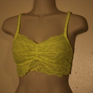 PINK by VS lace bralette in bright yellow